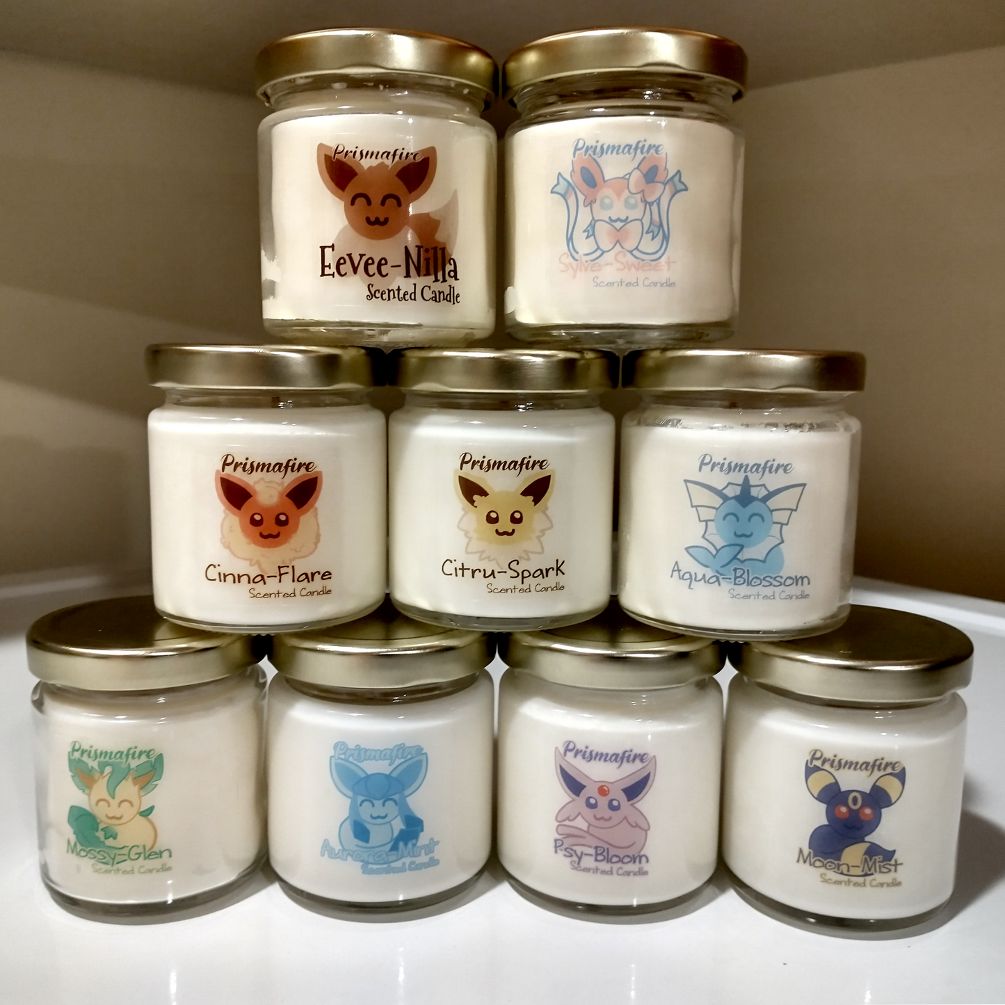 Eeveelution Scented Candle Collection