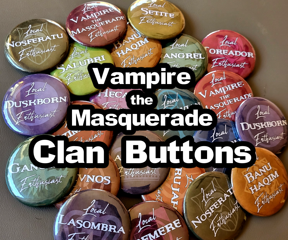 Vampire the Masquerade Clan Buttons