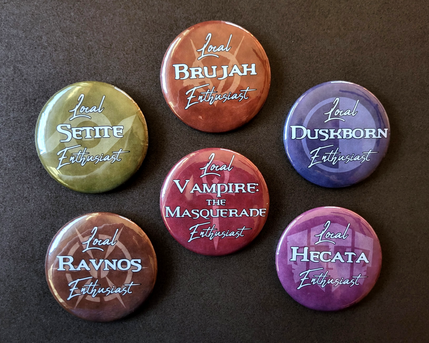 Vampire the Masquerade Clan Buttons