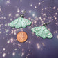 Moon Moth Polymer Clay Earrings