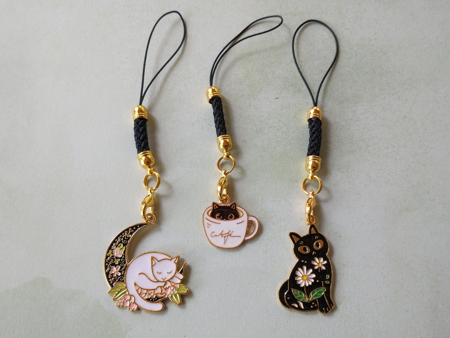 Fancy Kitty Woven Cord Charms