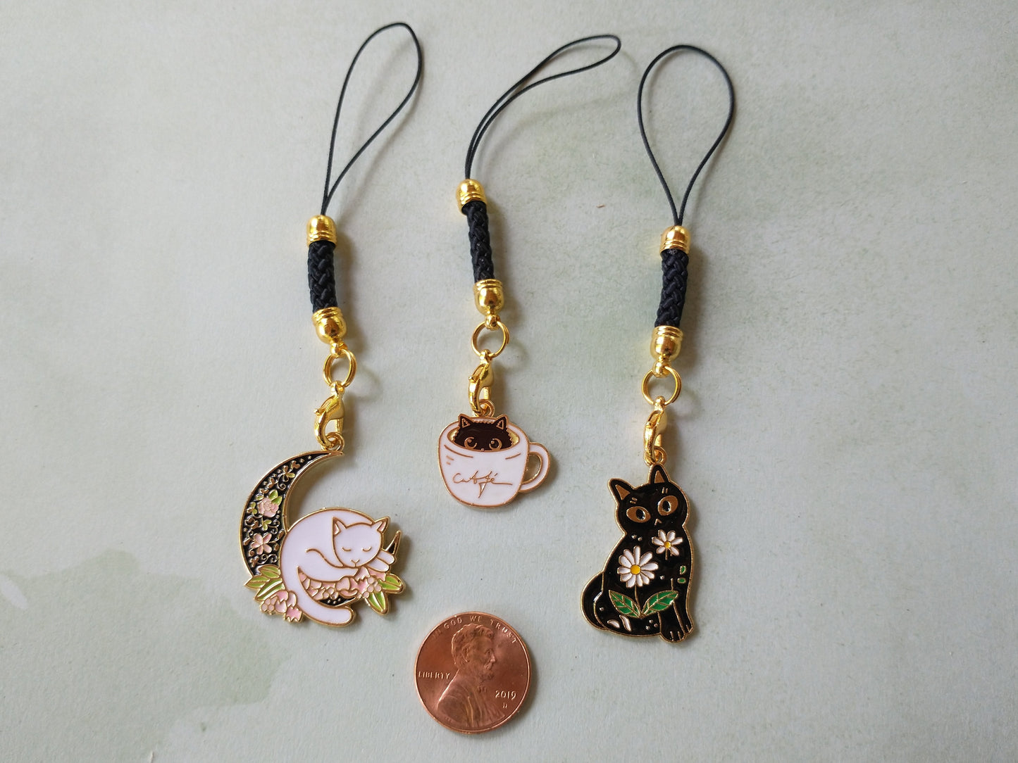 Fancy Kitty Woven Cord Charms