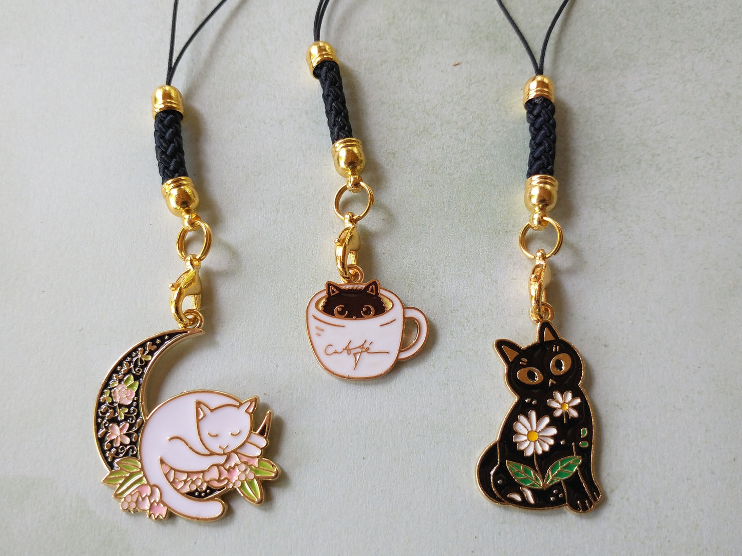 Fancy Kitty Woven Cord Charms